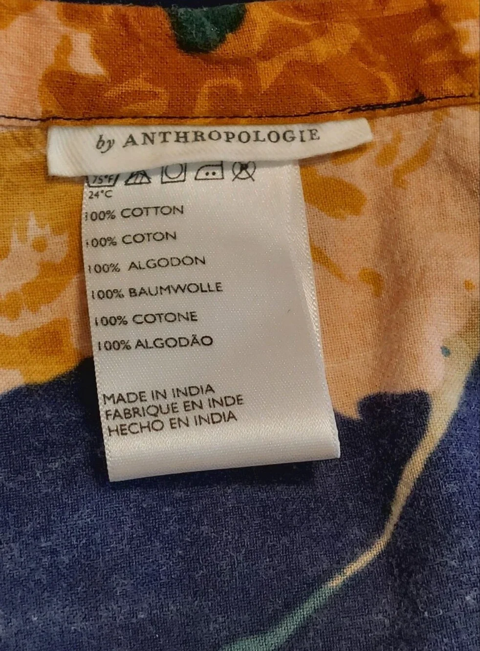 Anthropologie Agneta Organic Cotton Shower Curtain